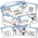 Winter Scribbles Cash Envelopes