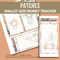 Patches Wallet Size Money Trackers