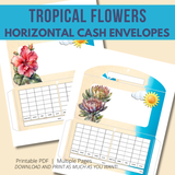 Tropical Flowers Cash Envelopes