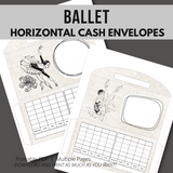 Ballet Horizontal Cash Envelopes