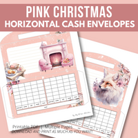 2023 Pink Christmas Cash Envelopes