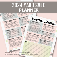 2024 Yard Sale Planner
