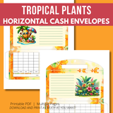 Tropical Plants Cash Envelopes