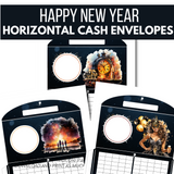 2024 Happy New Year Horizontal Cash Envelopes