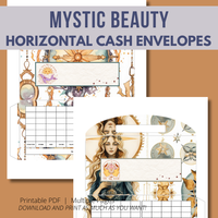 Mystic Beauty Horizontal Cash Envelopes