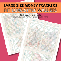 Tropical Vibes Wallet Size Money Trackers