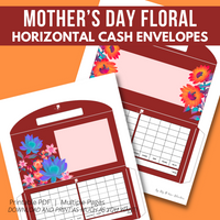 Mother's Day Floral Cash Envelopes