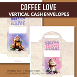 Coffee Love Vertical Cash Envelopes