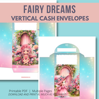 Fairy Dreams Vertical Cash Envelopes