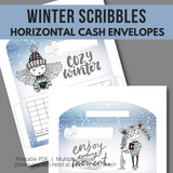 Winter Scribbles Cash Envelopes