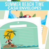 Summer Beach Time Cash Envelopes