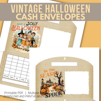 Vintage Halloween Cash Envelopes