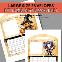 Halloween Creepy Clowns Cash Envelopes