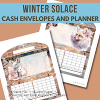 Winter Solace Cash Envelopes and Planner Bundle