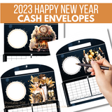 2024 Happy New Year Horizontal Cash Envelopes