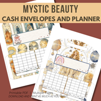 Mystic Beauty Cash Envelopes and Planner Bundle