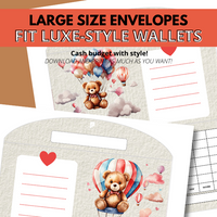 Bear and Balloons Cash Envelopes and Planner