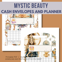 Mystic Beauty Cash Envelopes and Planner Bundle