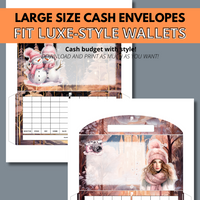 Winter Solace Cash Envelopes and Planner Bundle