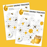 Busy Honey Bees Money Saving Goal Trackers