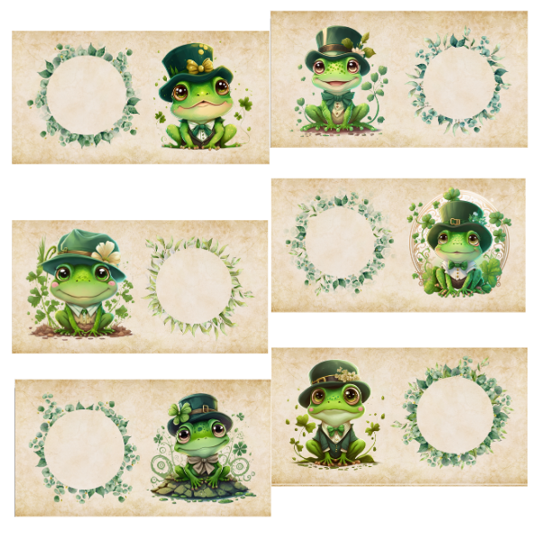 St Patrick's Day Frog Cash Envelopes