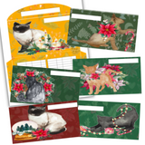 2022 Christmas Cats Horizontal Cash Envelopes with Tracker