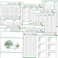 Garden Planner Printable Sheets (17 pages)