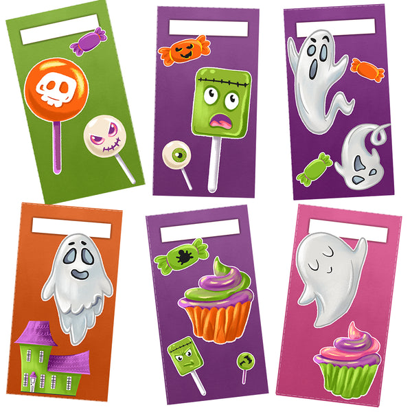 Halloween Ghost & Candy Vertical Cash Envelopes