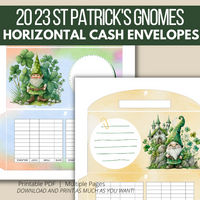 St Patrick's Day Gnomes Cash Envelopes (2023 Design)