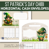 St Patrick's Day Chibi Cash Envelope Printables