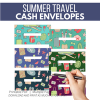 Summer Travel Cash Envelopes