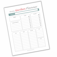 Garden Planning Printables