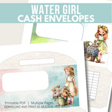 Water Girl Cash Envelopes