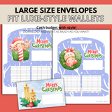 Merry Christmas Horizontal Cash Envelopes