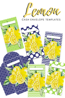 6 Lemon Vertical Cash Envelopes