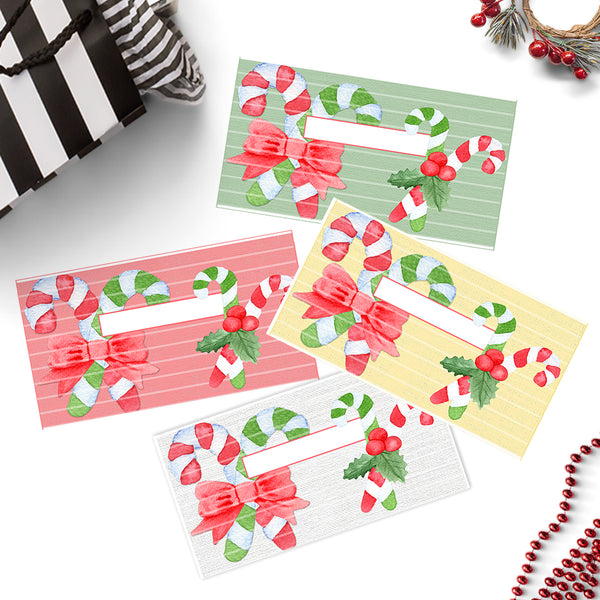 Christmas Candy Cane Cash Envelopes