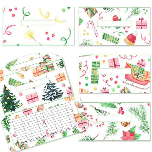 5 Christmas Theme Cash Envelopes (Set 1)