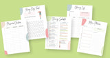 Home Organization  Printable Sheets (12 sheets)
