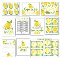 12-Page Lemonade Stand Planner for Kids!