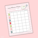 Meal Planning Printable Sheets (4 Sheets)