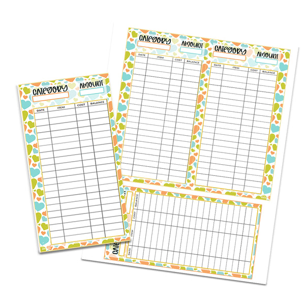 Pastel Spring Wallet Size Trackers