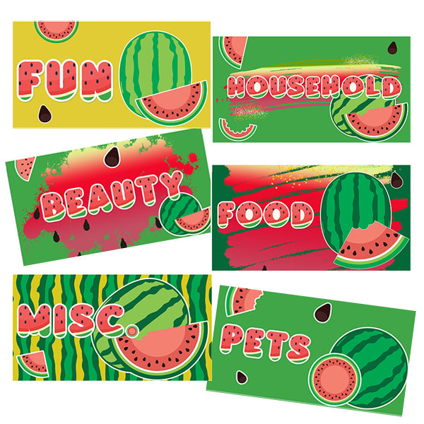 Summer Watermelon Cash Envelopes (With Categories)