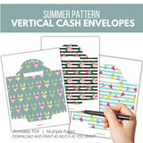 2022 Summer Themed Vertical Cash Envelopes