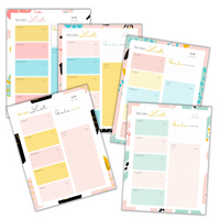 5 Weekly To-Do List Sheets - Fruit Theme